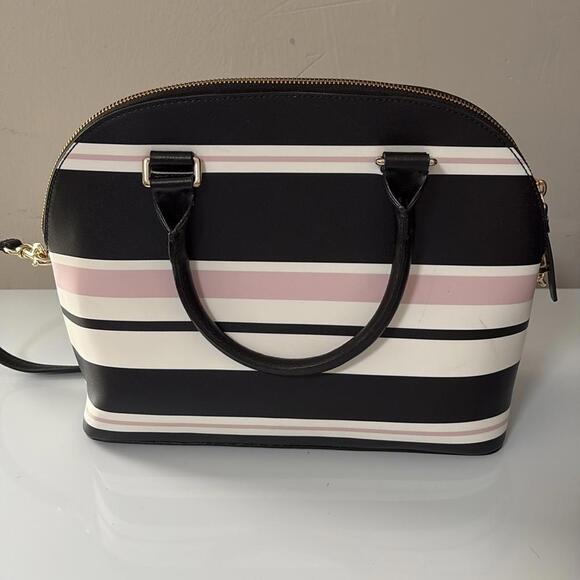 Kate Spade New York Striped Satchel Carli Grove 10×9×4 EXCELLENT CONDITION - Picture 4 of 9